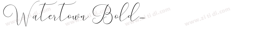 Watertown Bold字体转换